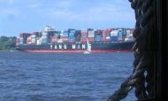 Schip met containers